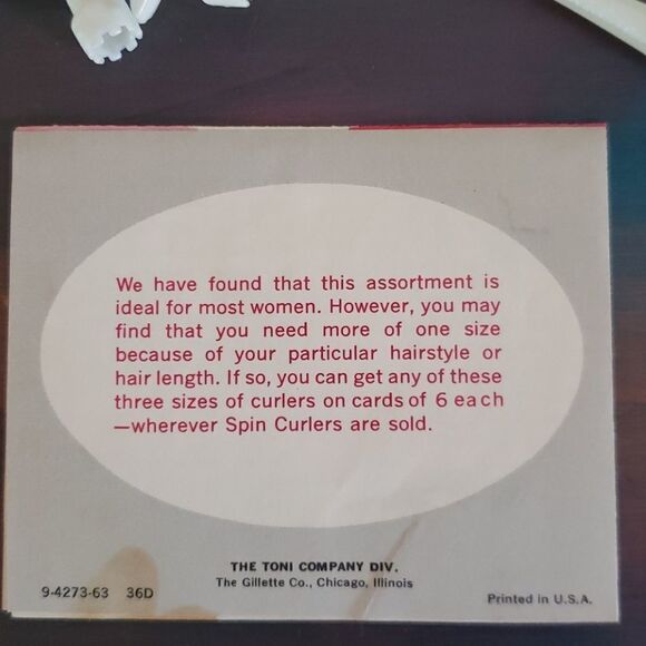 Vintage Box of Toni Spin Curlers - 45 ct - Picture 9 of 12